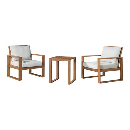 ALATERRE FURNITURE Grafton Eucalyptus Wood 3-Piece Set with Two Outdoor Chairs and Cocktail Table ANGT0115EBO
